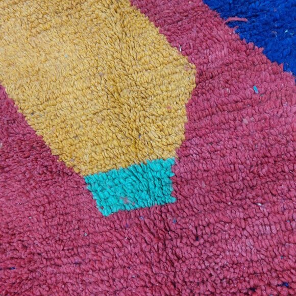 Tapis Beni ourain berbère entièrement en laine - Picture 2 of 5